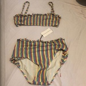 Solid and Striped Highwaisted Bikini